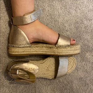 Splending Rosegold Espadrille size 37